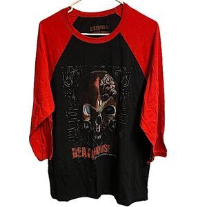 Deathhouse Women's Size XL Baseball Style Shirt Top Classiccore Classic